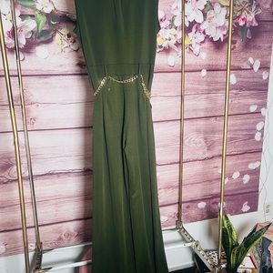 Green jumpsuit